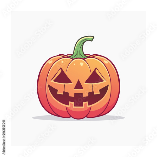 Cartoon Jack O Lantern Pumpkin Illustration