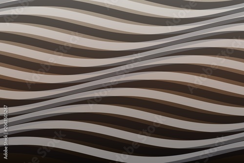 Abstract wavy stripe seamless pattern