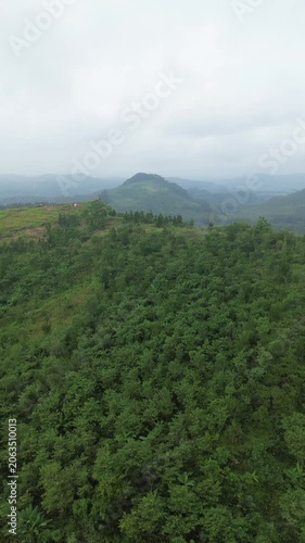 mountain landscape with clouds