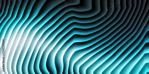 Abstract background featuring cyan and black wavy lines abstract background