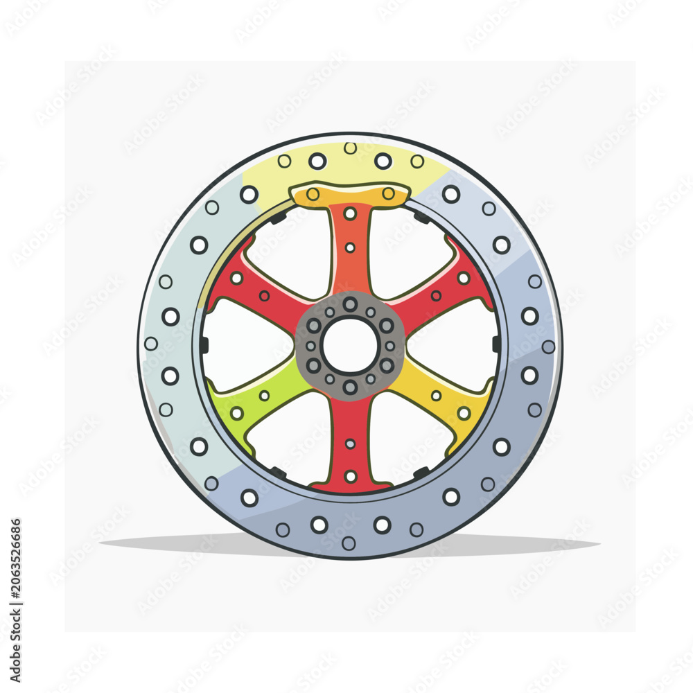 Obraz premium Flat design gear mechanism vector