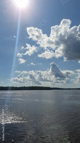 green natural scenery of trees and leaves in Indonesia