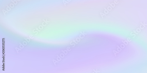 Holographic pastel pink lavender mint baby blue gradient background for web header, banner design. Cute hologram backdrop, soft smooth texture paper