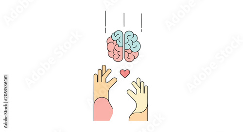 Stylized hand with pink sleeve against white background