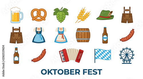 Oktoberfest celebration with beer, food, and festivities in a lively outdoor setting with traditional attire