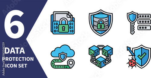 Secure Data Protection Icon Pack