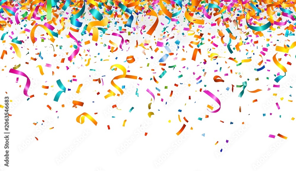 Obraz premium Colorful Confetti Celebration