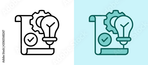 Foto Bold Ideas whitegreen icon