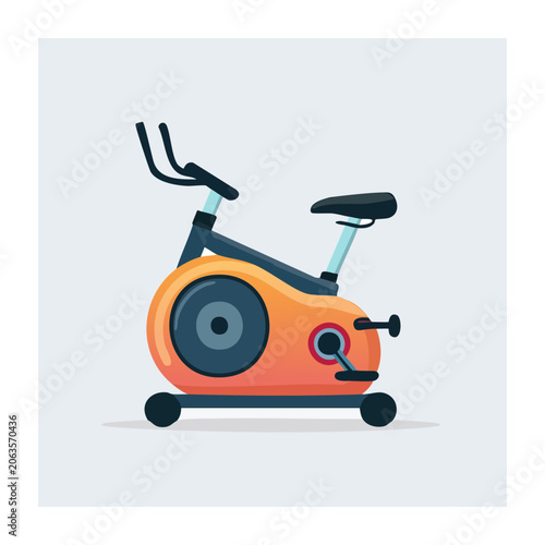 Flat design robot with wheels and antenna