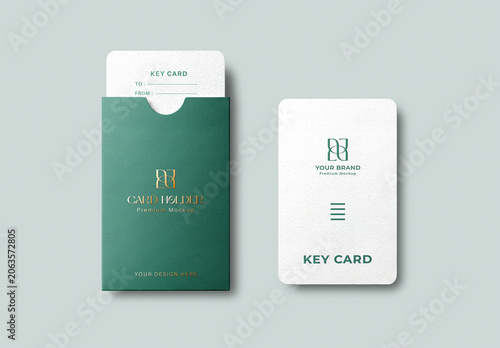 Key Card Holder Mockup