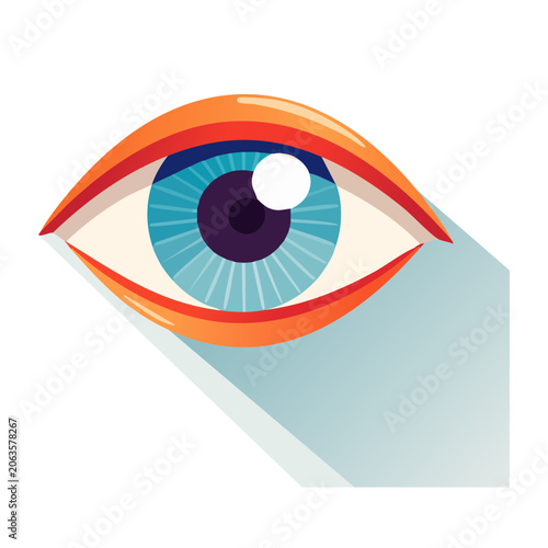 Flat design target crosshair vector icon