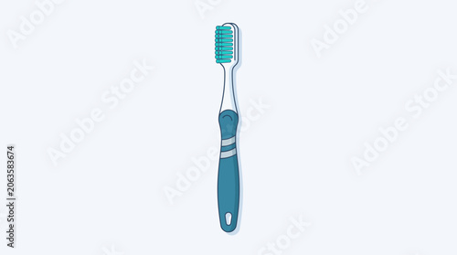 Cuadro en lienzo Toothbrush for oral hygiene and dental care routine