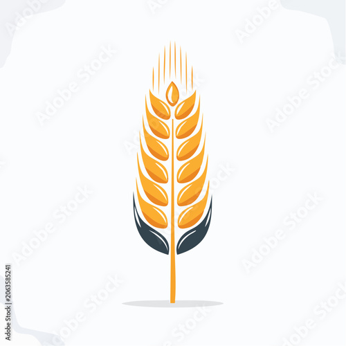 Stylized Wheat Ear Icon