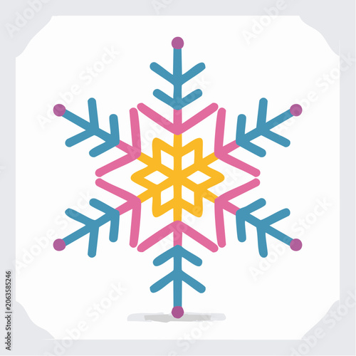 Stylized Snowflake Icon
