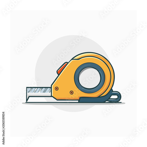 Blue and orange 3D rendered computer mouse