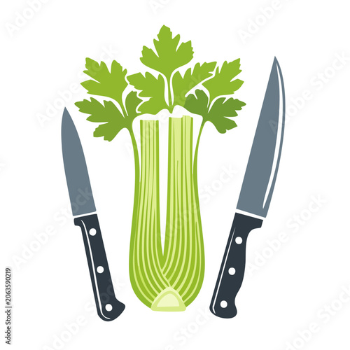 Flat design potted plant vector illustration