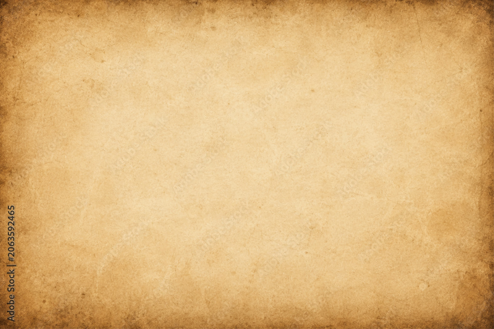 Obraz premium Aged parchment paper texture with mottled tan and brown coloration.