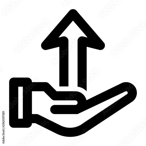 Картината върху платно Handoff Outline Icon