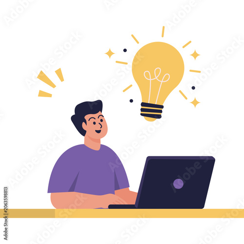 Handrawn People Work Illustration