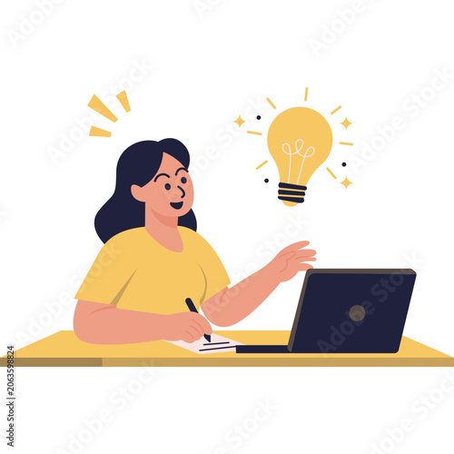Handrawn People Work Illustration