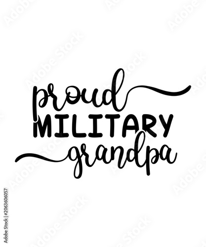 proud military grandpa svg
