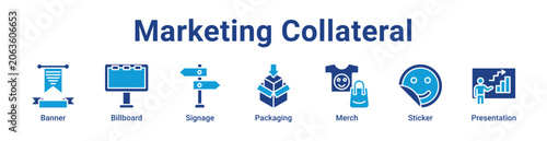 фотографія -Marketing Collateral Web Icon Banner and Collection