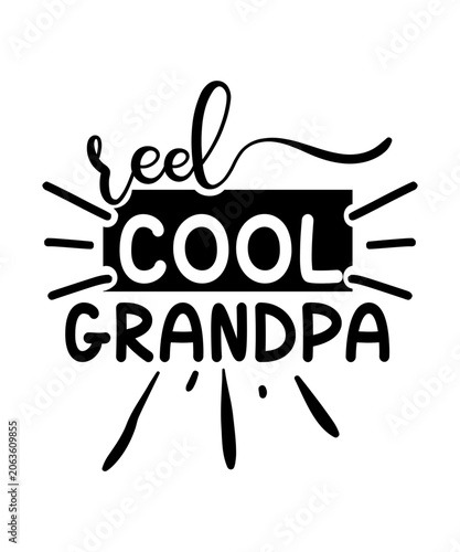 reel cool grandpa svg