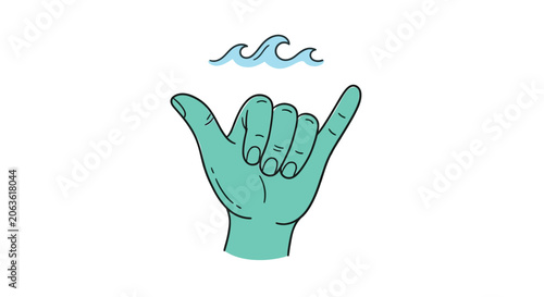 Photography surfing elements vector illustration surfboard palm tree