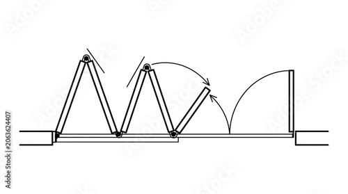 Folding Door Mechanism Diagram