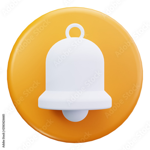 Notification Bell 3D Illustrations