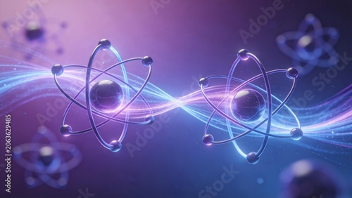 Concept diagram of quantum entanglement
