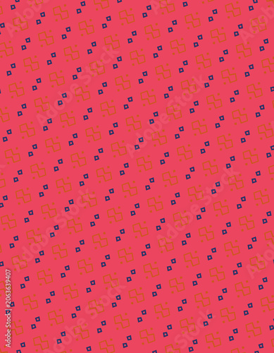 Tileable outline background pattern line art with pear green, orange zest, cider, venetian red, deep ocean, sky frost, pearl white, cerise red and christmas citrus spice tones