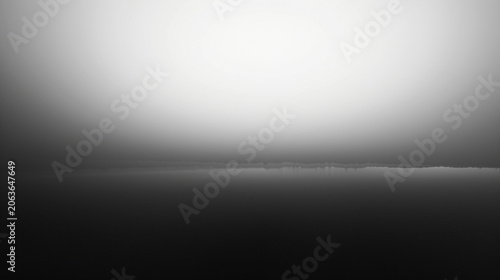 Minimalist Abstract Dark Grey Gradient Background with Soft Bright Horizon Light