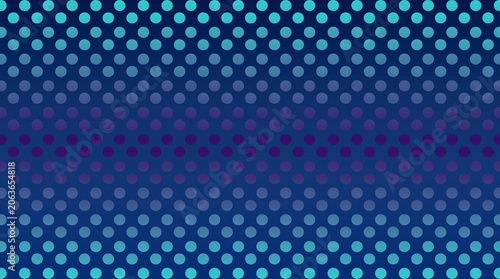Repeating circular dot pattern background, featuring a vertical, color gradient that, shifts from light, cyan at the, and bottom to, a deep dark, blue in the, center of the