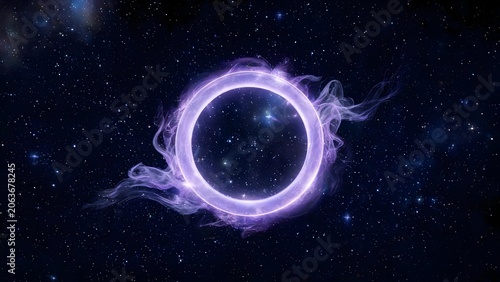 Cosmic ring in starry space