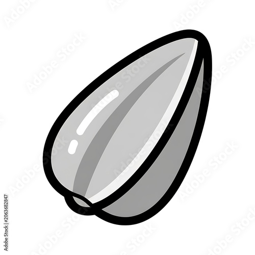 Black smartphone with white screen display.