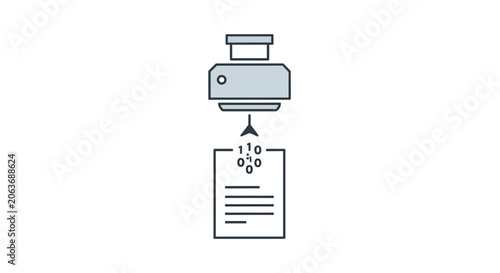 Foto Printer ejecting a sheet of paper.