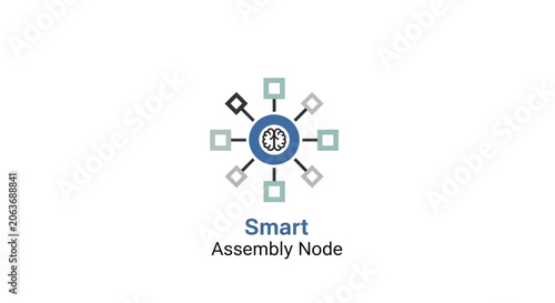 Smart Assembly Node Graphic Design.