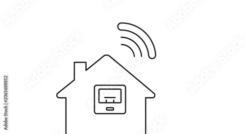 Smart Home Automation System Control Panel.