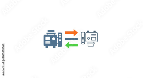 Smartphone and printer data transfer.