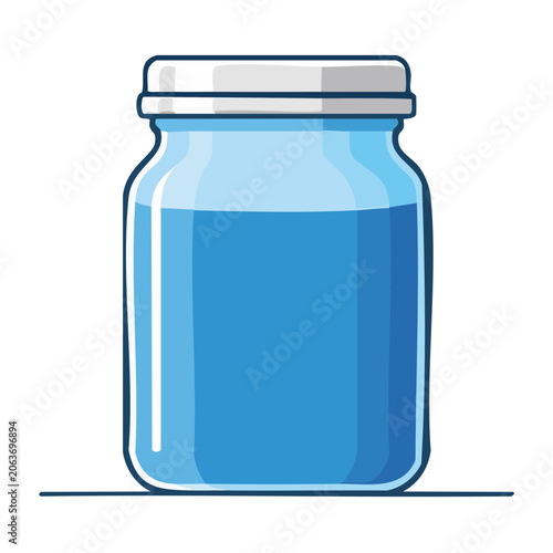 Flat design water bottle vector illustration