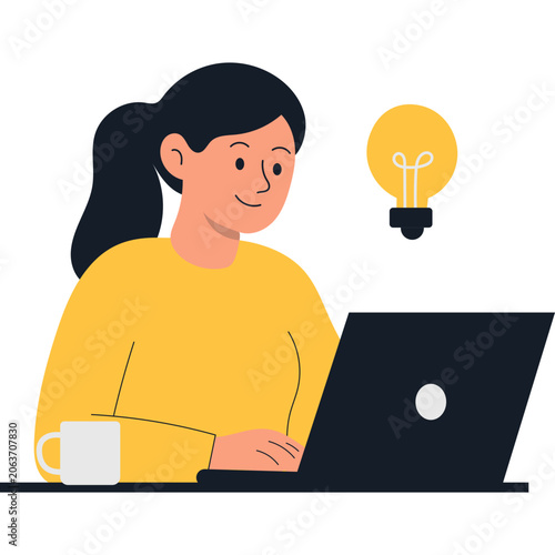 Handrawn People Work Illustration