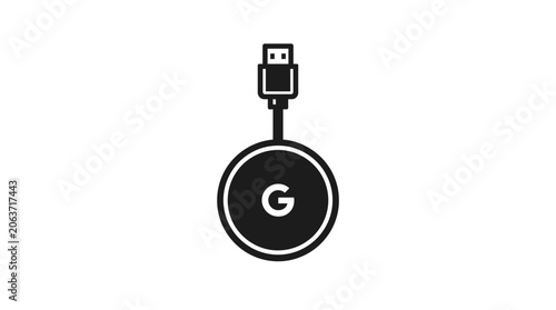 Google Chromecast Icon, Digital Media Streaming Device, HDMI Dongle