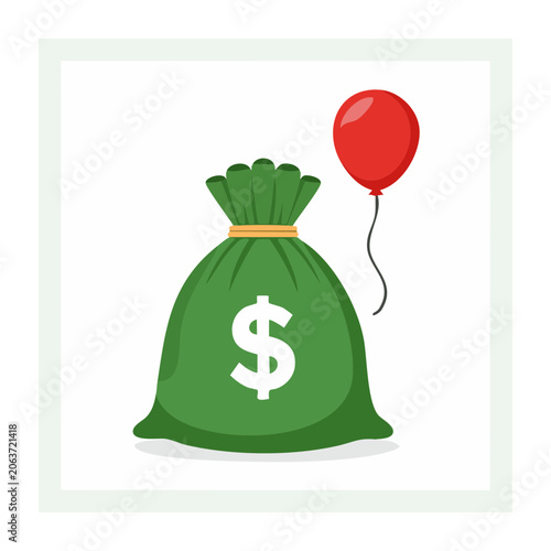Money tree with apple and dollar sign icon