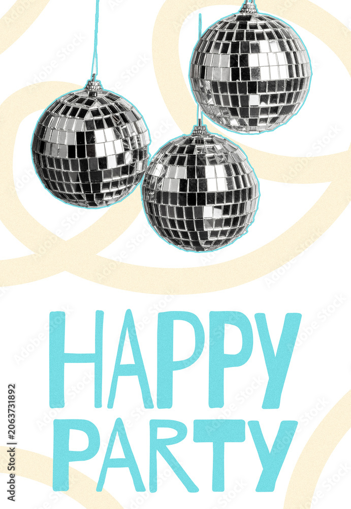 Fototapeta premium Happy celebration with decorations for birthday event in party atmosphere