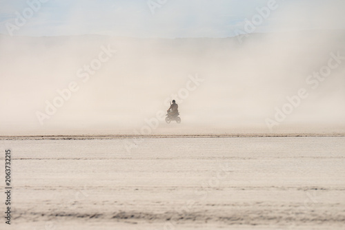 Photography kite surfing on the beach