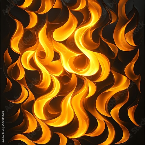 Modern abstract fire inspired painting with dynamic swirling flames high resolution picture