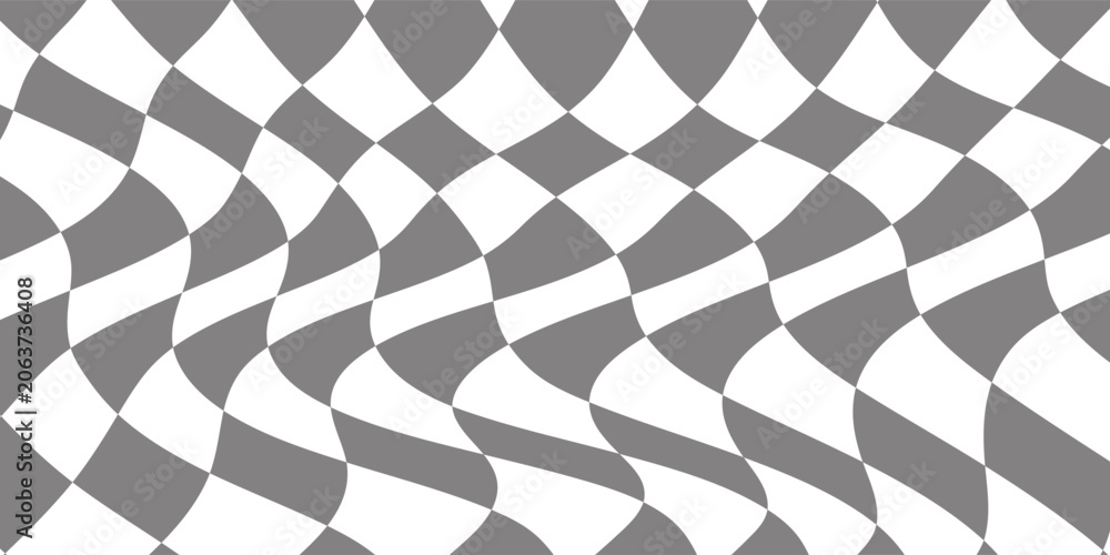 Naklejka premium Checkered flag wave on white background design for sport race championship vector illustration.