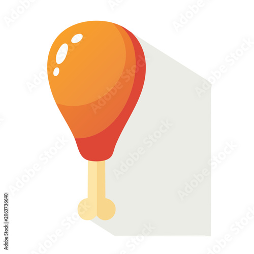 Flat design 3D render of ice cream cone