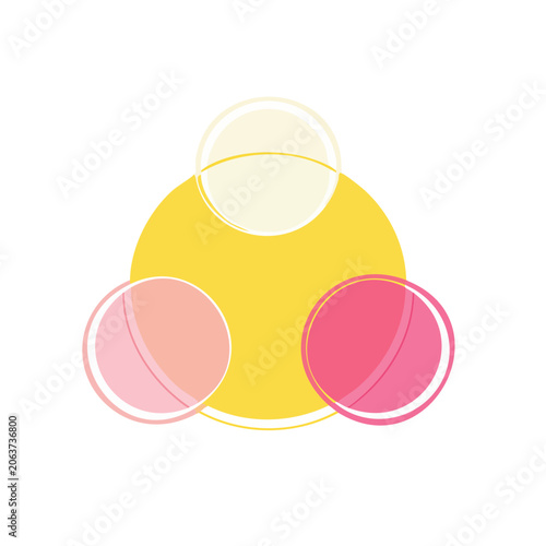 Flat design smiley face vector icon